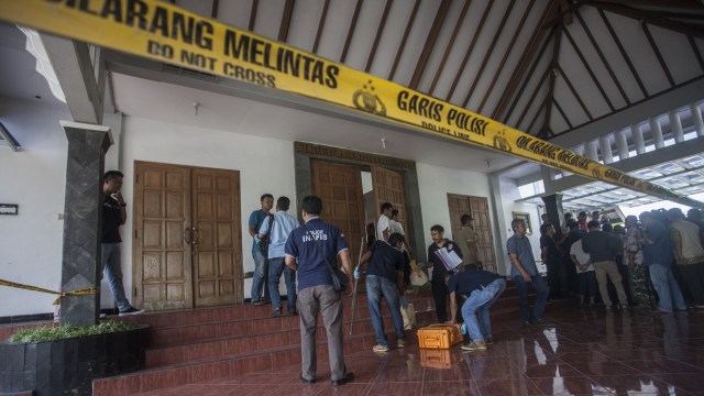 Penyerangan gereja di Yogyakarta (Foto: ANTARA FOTO/Andreas Fitri Atmoko)