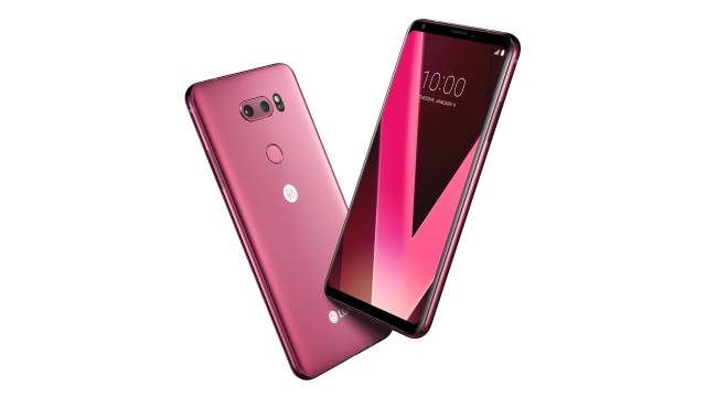 LG V30 Plus warna Raspberry Rose. (Foto: LG)
