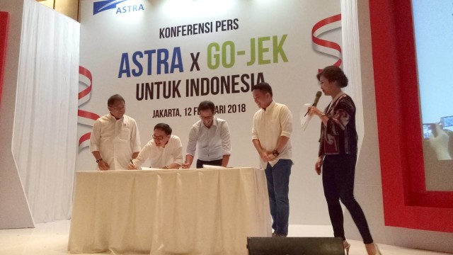 Astra bekerja sama dengan Go-Jek. (Foto: Resya Firmansyah/kumparan)