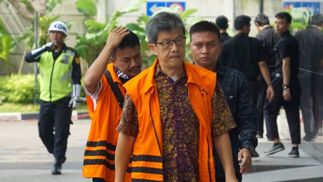 Anang Sugiana tiba di gedung KPK (Foto: Irfan Adi Saputra/kumparan)