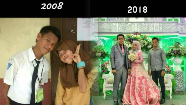 10 tahun pacaran. (Foto: Facebook Siakap Keli Press)