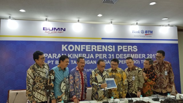 Paparan kinerja PT BTN Tbk di Menara BTN (Foto: Ela Nurlaela/kumparan)