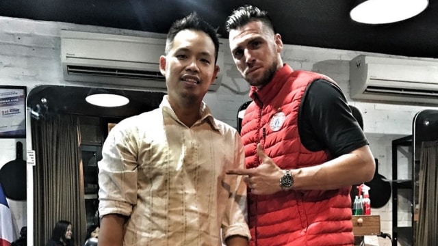 Gabriel Budi (kiri) dan Simic. (Foto: Instagram/@gabrielbudi)