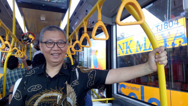 Dirut PT Transjakarta Budi Kaliwono. (Foto: Nabilla Fatiara/kumparan)