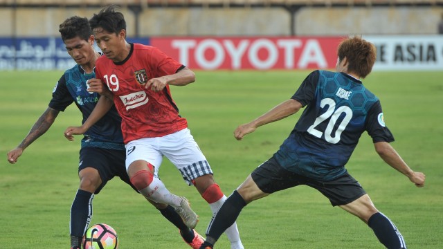 Bali United vs Yangon United. (Foto: Antara/Nyoman Budhiana)