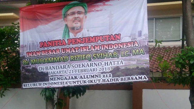 Menyambut Rizieq Syihab. (Foto: Dok. Istimewa)