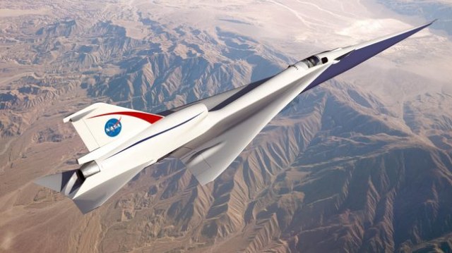 Ilustrasi jet supersonik NASA yang super senyap. (Foto: NASA)