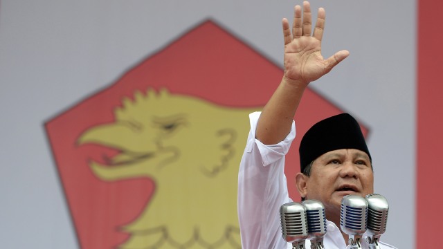 Prabowo Subianto (Foto: AFP PHOTO / Adek Berry)