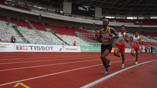 Final lari halang rintang 3000m putra. (Foto: Nugroho Sejati/kumparan)