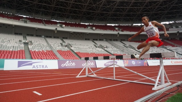 Final lari halang rintang 3000m putra. (Foto: Nugroho Sejati/kumparan)