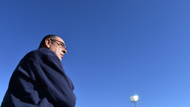 Pelatih Napoli, Maurizio Sarri. (Foto: Reuters/Alberto Lingria)