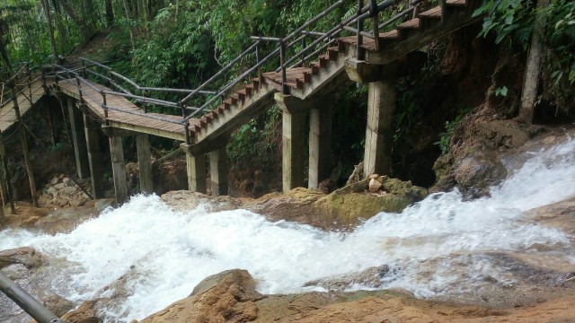Taman Sungai Mudal, Air Terjun Bertingkat di Kulonprogo