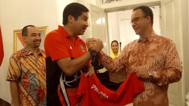 Anies Baswedan dan Maruarar Sirait (Foto: Nabilla Fatiara/kumparan)