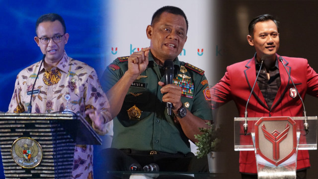 Anies Baswedan, Gatot Nurmantyo & Agus Yudhoyono (Foto: Iqbal Firdaus/kumparan, Aditia Noviansyah/kumparan, Fanny Kusumawardhani/kumparan)