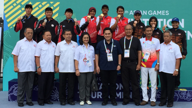 Tim Panahan INA sukses raih medali. (Foto: Sandy Firdaus/kumparan)