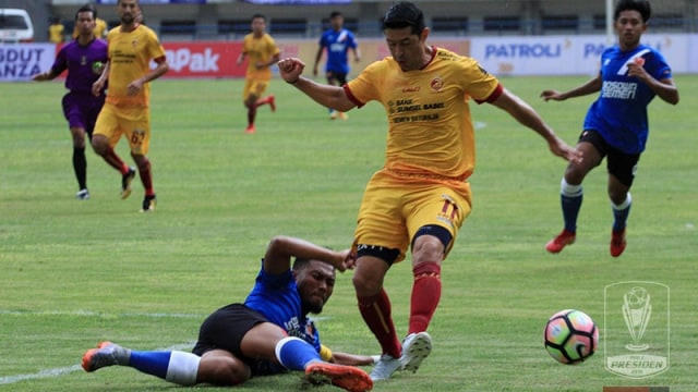 Pemain Sriwijaya FC, Esteban Vizcarra. (Foto: PT LIB)