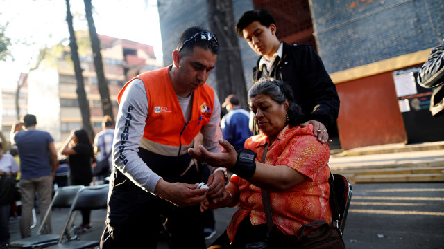 Gempa Meksiko (Foto: REUTERS / Edgard Garrido)