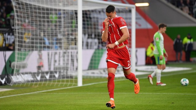 Sandro Wagner merayakan gol (Foto: Dok: @FCBayern)