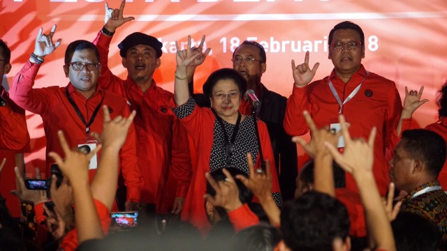 Megawati di Panggung Rakyat PDIP (Foto: Intan Alfitry Novian/kumparan)