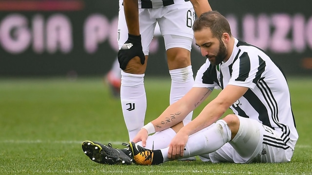 Striker Juventus, Gonzalo Higuain. (Foto: MARCO BERTORELLO/AFP)