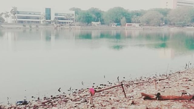 Kondisi Danau Sunter sebelum revitalisasi. (Foto: Instagram @ghierusmansyah)