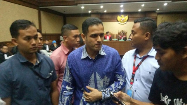 M Nazaruddin di Pengadilan Tipikor Jakarta. Foto: Aprilandika Hendra Pratama/kumparan