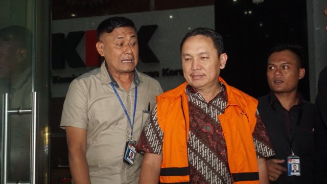 Rudy Erawan usai diperiksa KPK. (Foto: Garin Gustavian/kumparan)