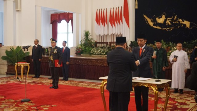 Presiden Jokowi lantik 17 Dubes RI baru. (Foto: Yudhistira Amran Saleh/kumparan)