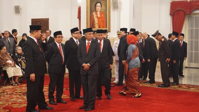 Presiden Jokowi lantik 17 Dubes RI baru. (Foto: Yudhistira Amran Saleh/kumparan)
