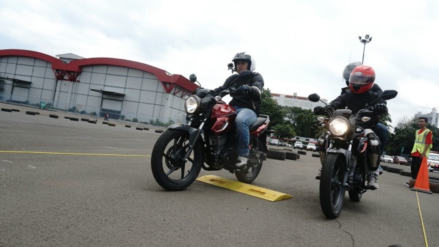 Test ride all New Honda CB 150 Verza. (Foto: Helmi Afandi Abdullah/kumparan)
