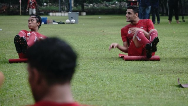 Persija Jakarta menggelar latihan  (Foto: Nugroho Sejati/kumparan)