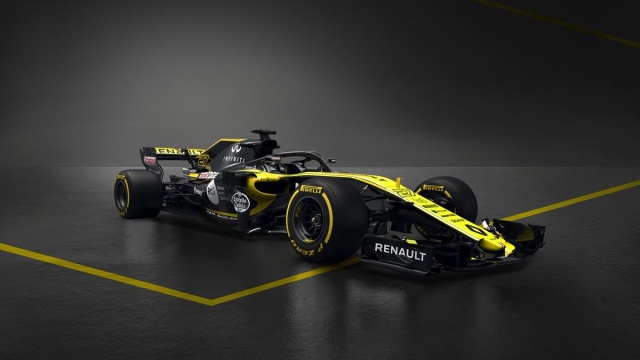 Mobil anyar Renault dilengkapi Halo. (Foto: Twitter: Renault Sport F1)
