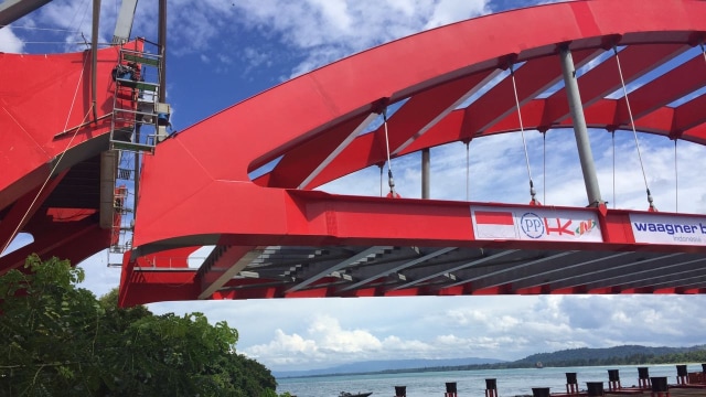 Jembatan Holtekamp Jayapura. (Foto: Dok. PTPP)