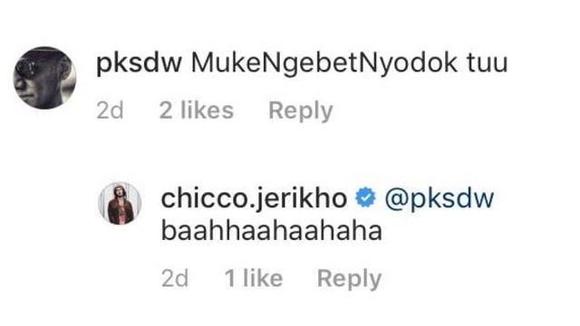 Komentar Tio Pakusadewo di Instagram Chicco. (Foto: Screenshot Instagram/@Chicco.Jerikho)