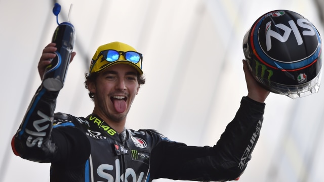 Francesco Bagnaia akan menjalani musim perdananya di MotoGP. Foto: JEAN-FRANCOIS MONIER / AFP