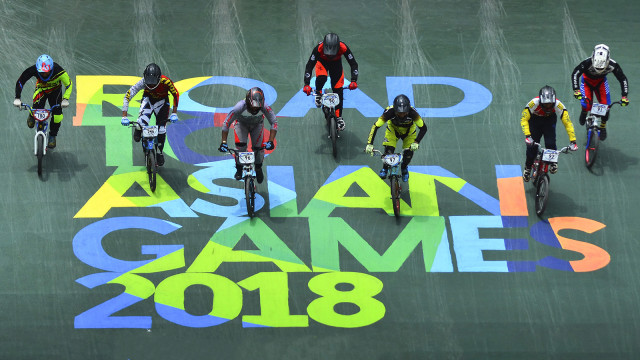 Tes Event BMX Asian Games 2018 (Foto: ANTARA FOTO/Adeng Bustomi)