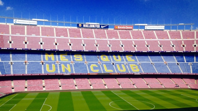 Stadion Camp Nou. (Foto: Daniel Chrisendo/kumparan)