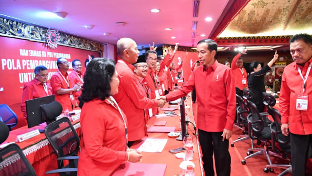 Presiden Jokowi di Rakernas PDIP di Sanur, Bali. (Foto: Dok. Biro Pers Setpres)