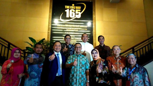 Anies menghadiri training ESQ New Chapter. (Foto: Yuana Fatwalloh/kumparan)