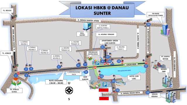 Lokasi HBKB Danau Sunter. (Foto: Dok. Dishub)