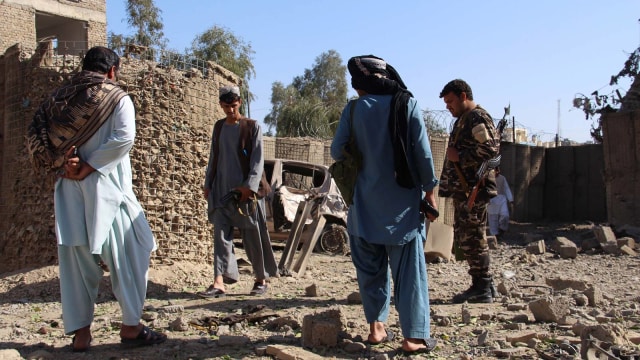 Serangan di Afghanistan. (Foto: AFP/Noor Mohammad)