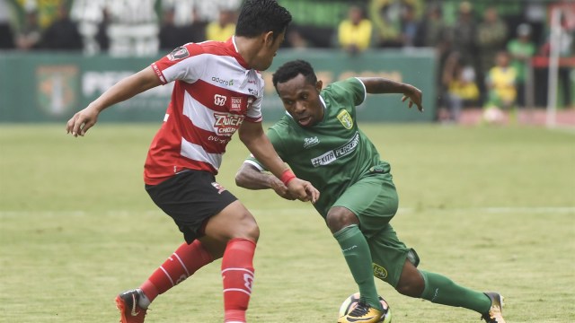 Persebaya vs Madura United. (Foto: Zabur Karuru/ANTARA)