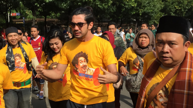 Cast 'Benyamin Biang Kerok' di CFD Foto: Alexander Vito/kumparan
