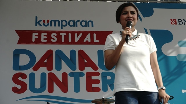 Tina Talisa di Festival Danau Sunter (Foto: Irfan Adi Saputra/kumparan)