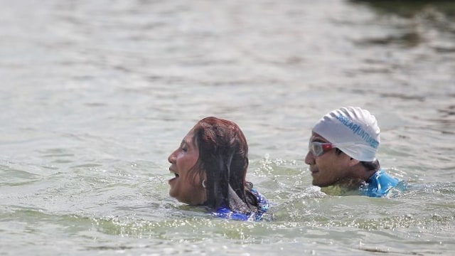 Kemesraan Sandi dan Susi di Festival Danau Sunter (Foto: Instagram @sandiuno)