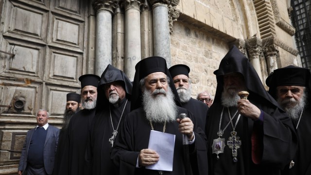 Gereja Di Yerusalem Ditutup (Foto: AFP/GALI TIBBON)