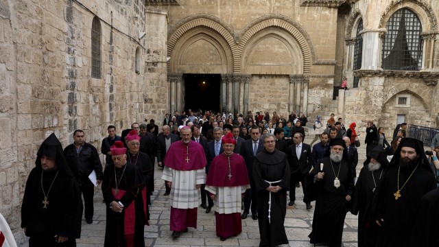 Gereja Di Yerusalem Ditutup (Foto: AFP/GALI TIBBON)