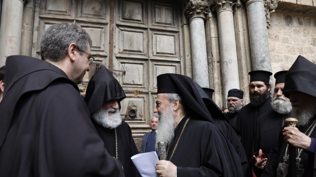 Gereja Di Yerusalem Ditutup (Foto: AFP/GALI TIBBON)