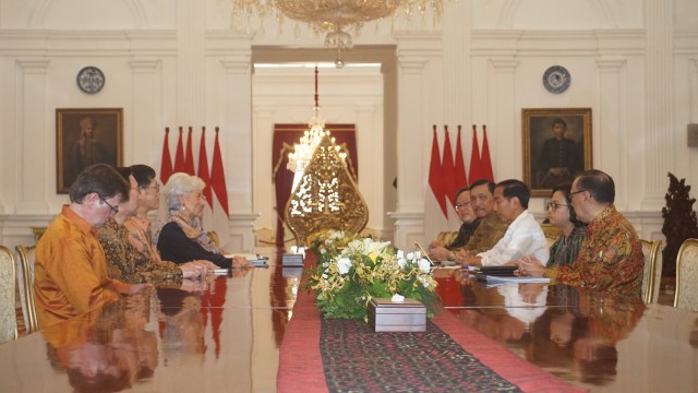 Jokowi dan Christine Lagarde (Foto: Yudhistira Amran Saleh/kumparan)