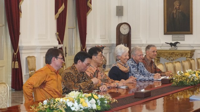 Jokowi dan Christine Lagarde (Foto: Yudhistira Amran Saleh/kumparan)